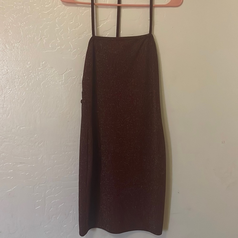 Maroon sparkly dress